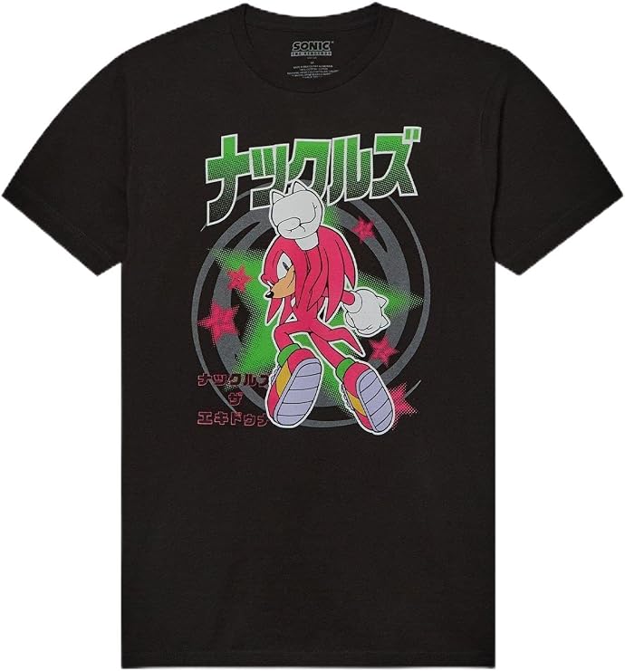 Hot Topic Sonic The Hedgehog Knuckles Star Portrait T-Shirt Multi Large