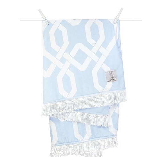 Little Giraffe Bliss Windowpane Blanket 30" x 40", Blue