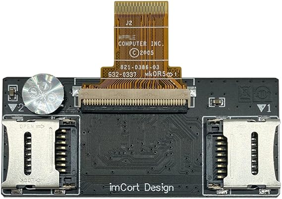 FIP02 Dual Micro SD Adapter for iPod Classic iPod Video 5th 5.5th 6th 6.5th 7th 7.5th TF Card Adapter Replace MK8022GAA MK1634GAL MK1231GAL