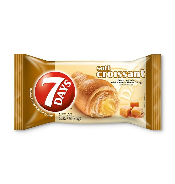 7Days Soft Croissant, Caramel (Pack of 12)