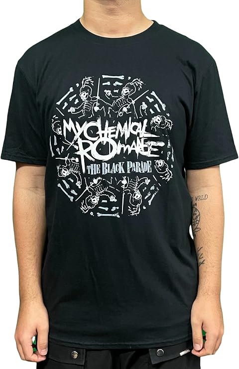 My Chemical Romance T Shirt Circle March Band Logo Official Mens Black