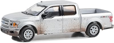 Greenlight 1:64 All-Terrain Series 15-2020 for F&150 SuperCrew - Iconic Silver with Mud Spray 35270-F [Shipping from Canada]