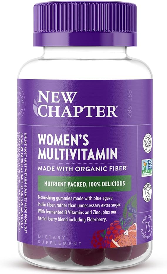New Chapter Women's Multivitamin Gummies, Berry-Citrus, 75 Count