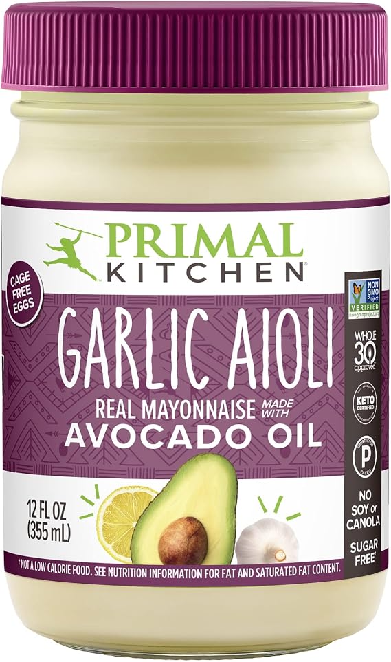 Primal Kitchen - Real Mayo Made with Avocado Oil Garlic Aioli - 12 fl. oz.