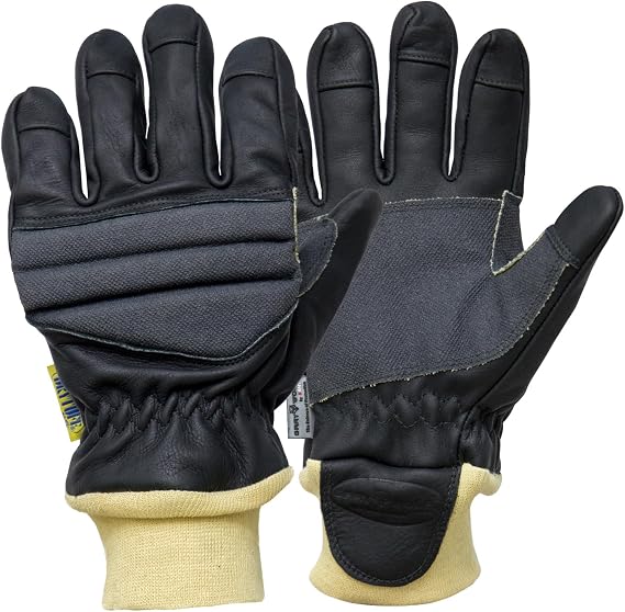 Graywolf Firefighter Extrication Gloves, Fireproof, Waterproof, EN Approve Rescue Gloves Firefighting & Structural