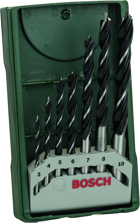Bosch Professional Accessories Ahşap Matkap Uçu, Yeşil, 7 Adet
