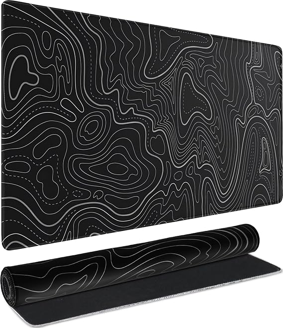 Large Gaming Mouse Pad, Waterproof Extra Large Mousepad with Stitched Edges | Mouse Pad Gaming, 31.5" x 15.7" Non-Slip Rubber Base Office Extended Big Long Keyboard Pad for Office Gamer Home XXL