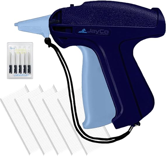 JayCo Standard Tagging Gun (Not Stitch Gun) Kit Includes Standard Price Tag Attacher Gun, 6 Steel Needles & 5000 pcs 2" Barbs for Clothing, Standard Retail Store Warehouse Consignment Garage Yard