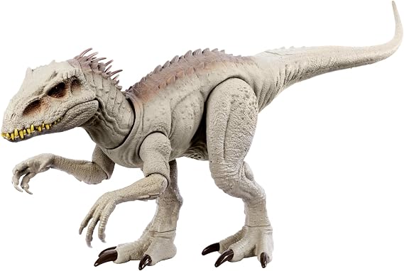 Jurassic World Indominus Rex Dinosaur Toy with Lights, Sounds, Chomp and Side to Side Neck Motion, Camouflage N Battle I-Rex, Digital Play, HNT64