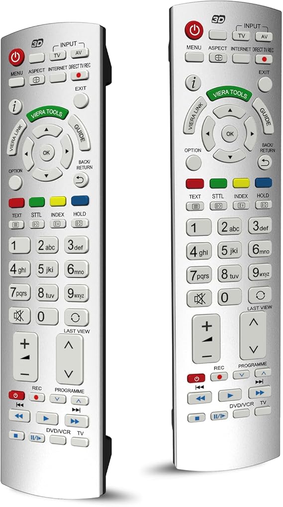 Replacement Panasonic TV Remote Control N2QAYB000504, Universal Remote Control TV for Panasonic All HD LCD LED Plasma Viera Smart TV, Replace N2QAYB000487 N2QAYB001010 Models