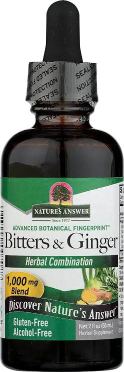 Nature's Answer Alcohol-Free Bitters with Ginger, 2-Fluid Ounces