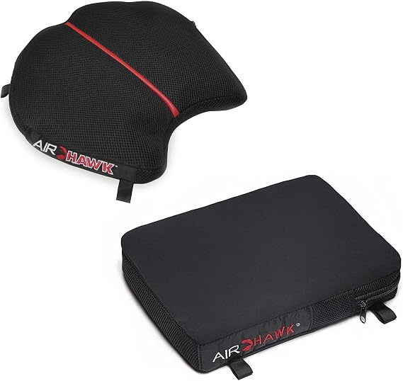 AIRHAWK R-REVB Cruiser R Large & Cruiser Pillion Motorcycle Seat Cushion for Comfortable Travel
