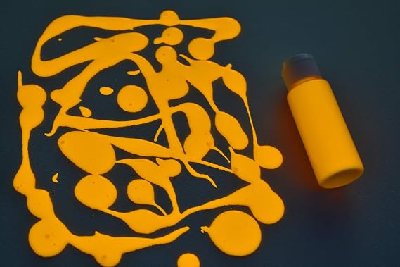 DirectGlow 2oz UV Blacklight Reactive Fluorescent Acrylic Paints (Sunburst Orange)