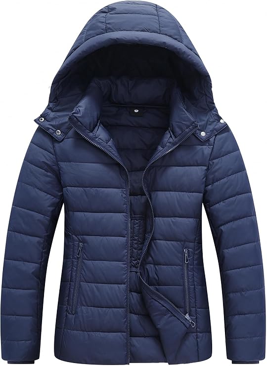 TDYPCI Women's Lightweight Waterproof Puffer Jacket Warm For Cold Winter