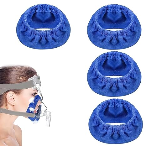 4 Pcs Reusable Soft Cotton Full-Face CPAP Mask Liner Cushion Covers