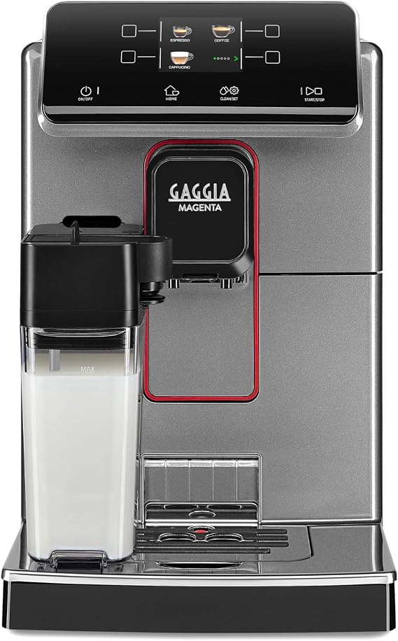 Gaggia Magenta Prestige Over Ice, Automatic Bean to Cup Coffee Machine, Esspresso and Cappuccino Maker - Glazed Grey