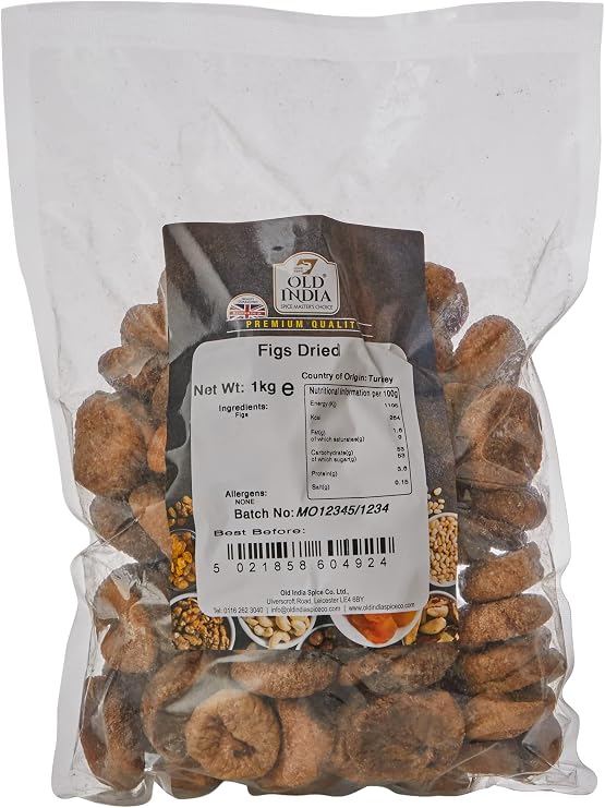Old India Figs Dried 1kg