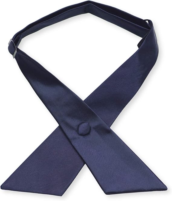 Women's or Men's Crossover Neck Tie Solid Color Continental Tie