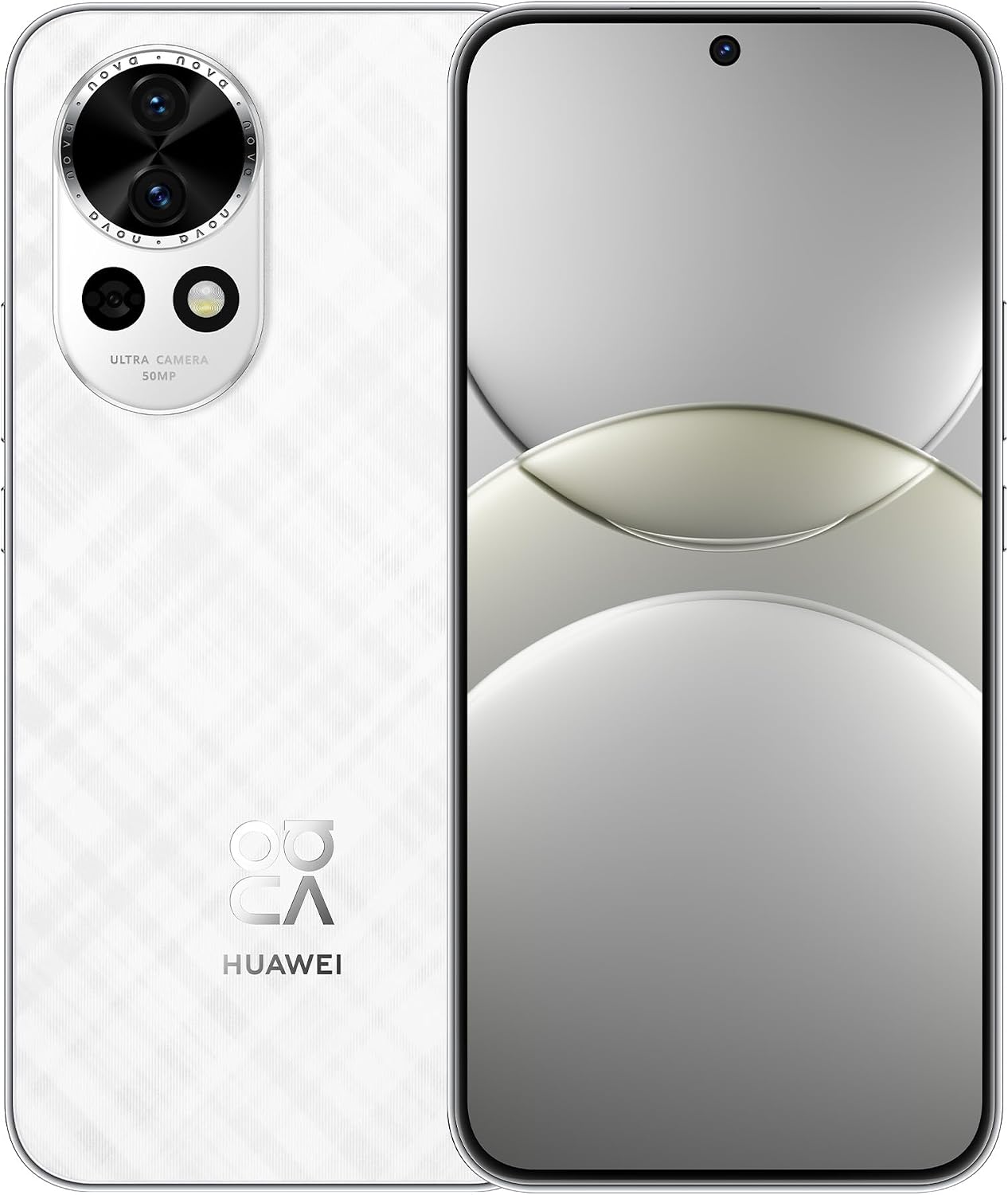HUAWEI nova 13 Smartphone 12GB256GB 6.7 Inch OLED Display with Flat Edges a 60MP Ultra Wide Angle Portrait Front Camera AI Best Expression 100W Supercharge 5000mAh Battery White