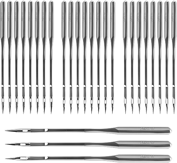60Pcs Sewing Machine Needles, Universal Needles for Sewing Machines, Stainless Steel Needles for Sewing, Sewing Accessories for Home and Professional Use Durable Needles for All Fabrics