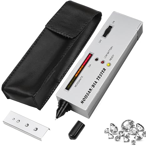 Diamond Tester Professional Moissan LED Indicator Tester Moissanite Detector Pen Jewelry Tool Gemstone Detector for Jewelers