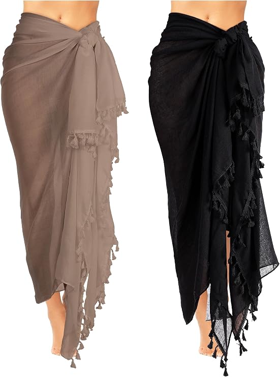 Boao 2 Pcs Women's Beach Sarong Cover up