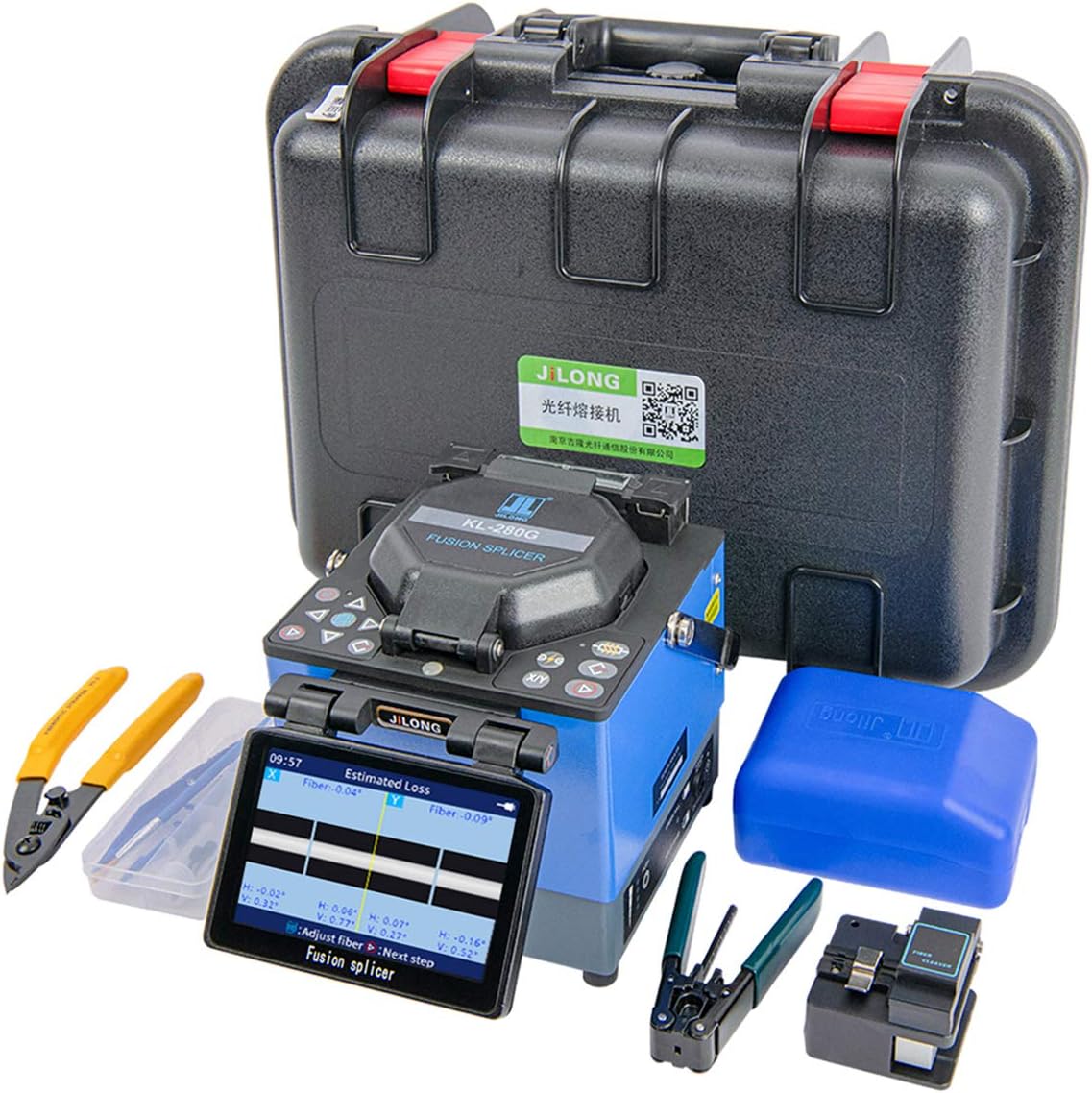 Good Job! Original JILONG KL-280G Optical Fiber Fusion Splicer Core-Core, Glad-Glad Alignement Fiber Welding Machine
