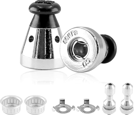 Bonsicoky 2PCS Universal Pressure Cooker Relief Jigger Valve with Exhaust Rod, Safe and Anti-blocking, Regulator Weight Pressure Control 80KPA