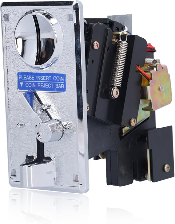 Zyyini Acceptor, Game Vending Machine Acceptor, CPU Multi Acceptor Selector Programmable for Game(Silver Gray)