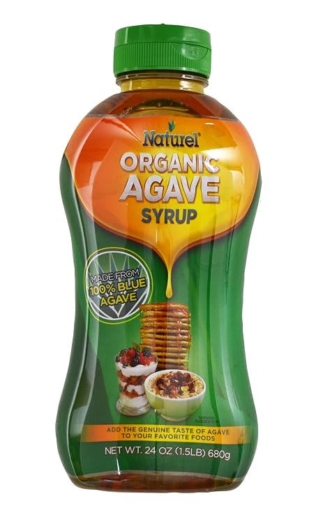 Naturel Organic Light Agave Syrup, 24 Ounce Bottle -- 8 per case.