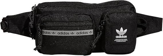 adidas Originals Originals Rectangle Crossbody Bag, Black/White, One Size