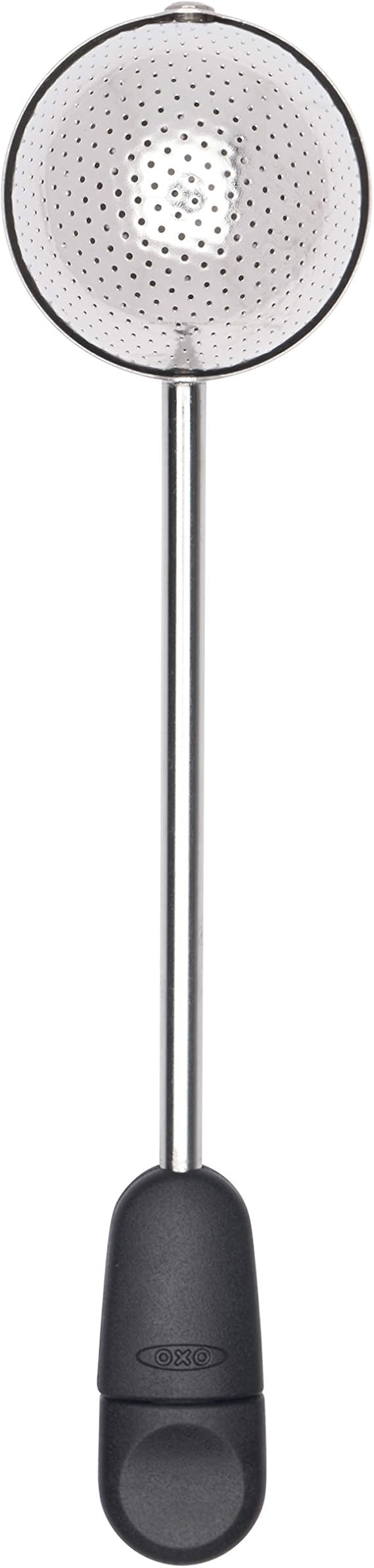 OXO Brew Twisting Ball Tea Infuser - Fine Mesh, Stainless Steel | Loose Leaf Tea Infuser, Reusable Strainer, Easy-Open Twist Design, Fits Different Sized Mugs, Dishwasher Safe