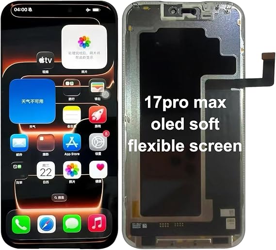 6.9 Inch OEM-Grade Dynamic AMOLED Screen for iPhone 17 Pro Max, Promotion 120Hz 3D Touch LCD Digitizer Replacement, Includes Protective Film  Repair Kit