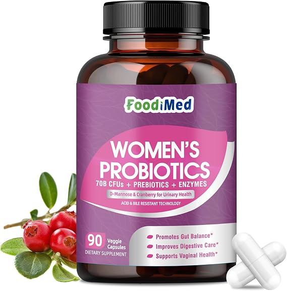 Probiotics for Women, 70 Billion CFUs, 90 Veggie Capsules