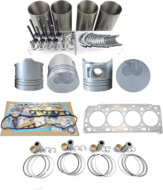 Engine Overhaul Rebuild Kit 4D56 MD304853 MD304859 Compatible for Mitsubishi 4D56 4D56T Engine for PICKUP PAJERO L200 L300