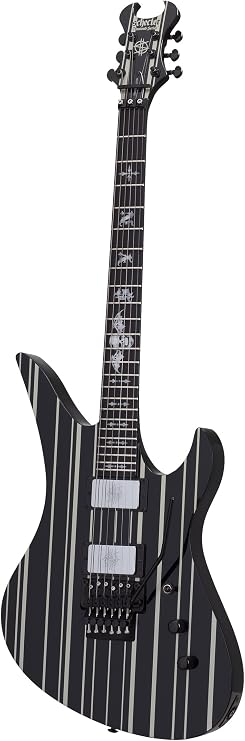 Schecter Synyster Gates Custom - Black with Silver Stripes