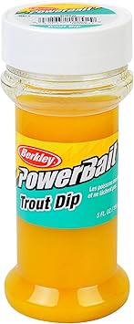Berkley PowerBait Trout Dip PowerBait with Corn 5 oz Bottle, Unique Dipping System, Irresistible Scent & Flavor, Ideal for Rainbow, Brown, Lake Trout, and More
