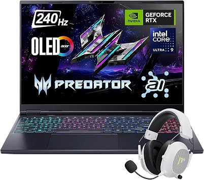 Acer Gaming Laptop, 16 WQXGA 165Hz, Core i7-13700HX, 16GB DDR5, 1TB PCIe 4.0, PDG HDMI, US Version KB, Win 11 Pro