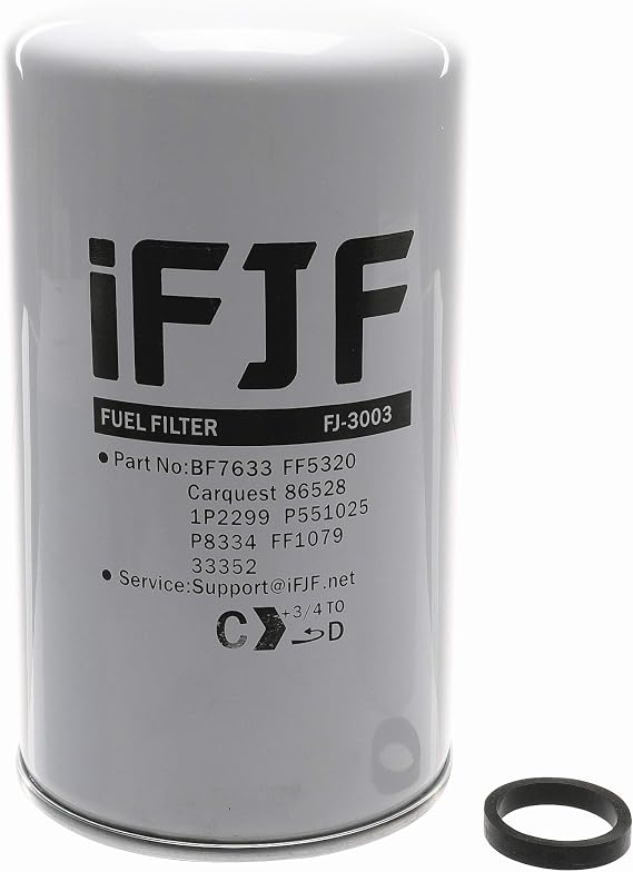 iFJF BF7633 Fuel Filter Replacement for GM Duramax 6.6L Silverado Sierra