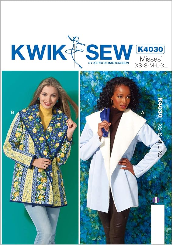 KWIK-SEW PATTERNS K4030 Misses' Jackets Sewing Template