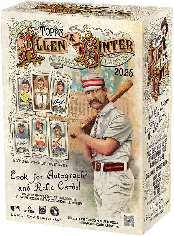 Topps 2025 Allen & Ginter Baseball 8-Pack Blaster Value Box