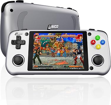 UNICO Handheld Game Console, Portable Pocket Player, Pre-Loaded 40 SNK Classic Games, Including King of Fighters, Metal Slug, etc., 4" IPS Screen, 720*960 Resolution, 3500mAh Rechargeable Battery