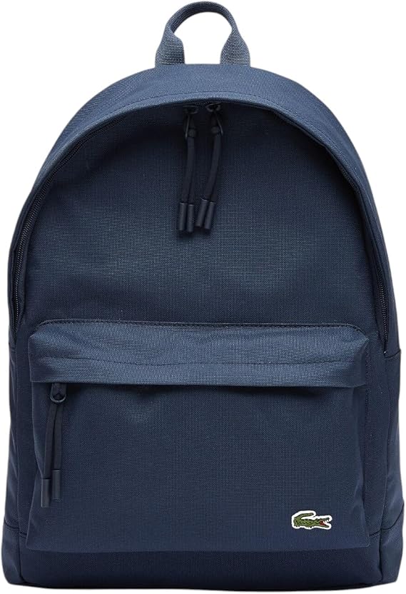 Lacoste Men's Sinpople Monogramme Backpack, Midnight Blue, One Size