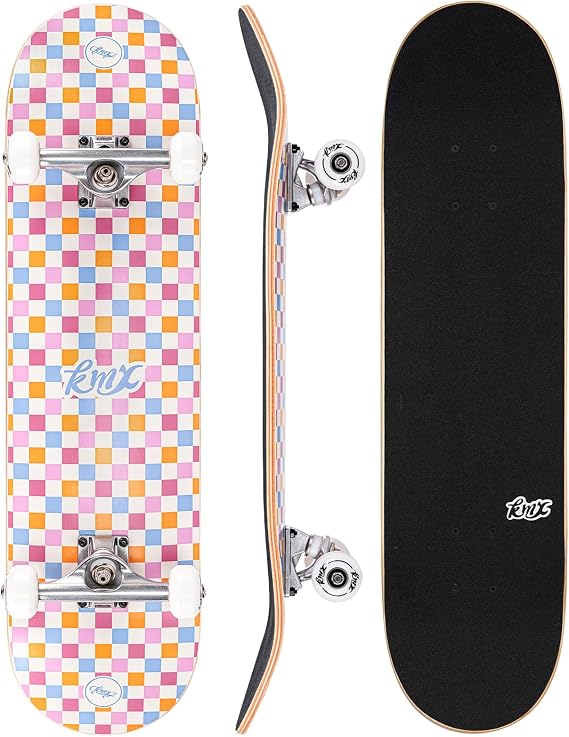 KMX Complete Beginner Skateboard with Cool Graphic + Skate Tool