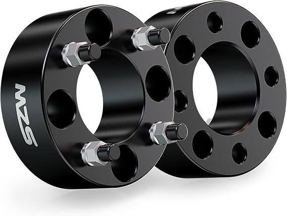 MZS 4x110 Wheel Spacers 2" M101.25 110mm for Rancher Grizzly ATV 2Pcs | Fit Fourtrax Foreman King Quad Rhino ATV UTV 4 Lug Powersports Wheel Spacers, CNC Aluminum, 12.9 Bolts, Black