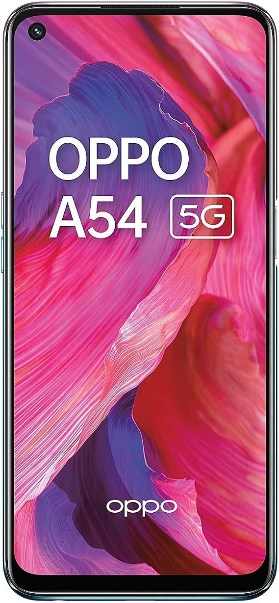 OPPO A54 5G Unlocked SmartphoneQualcomm SM4350 4GB RAM 64GB Storage 6.5" Android 11ColorOS 11 - CPH2195-Black