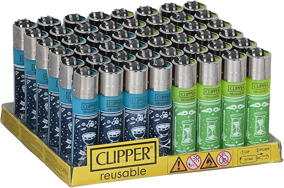 Clipper - Classic Large Reusable Lighter 48 Pack - Mystical Destiny C Design