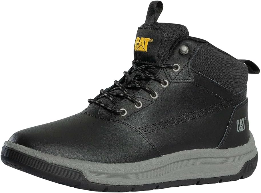 Caterpillar Men's APA Cush Sport Leather Boots, Black, 8 US 