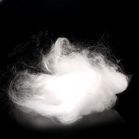 5N High Purity Quartz Fiber Cotton, Resistant to High Temperature up to 1300C, Ultra-Fine Micron Grade Quartz Cotton (10 g (1um-3um))