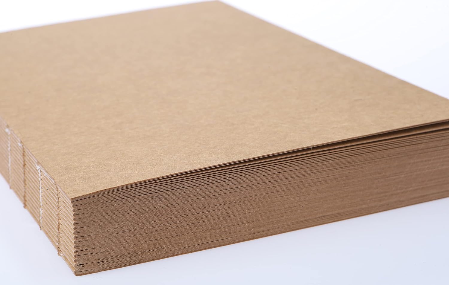 Difference Introduction Special Design A5 Unlined Notebook with Kraft Cover - 180 Degree Openable, Back Stitched, 100% Handcrafted, Ideal for Office, Planner Kraft Page